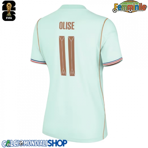 Maglie da calcio Francia Michael Olise #11 Seconda Maglia Femminile Mondiali 2026  Manica Corta